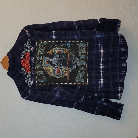 Flannel DYI Lennard Skinner Button Up Medium - Picture 1 of 7